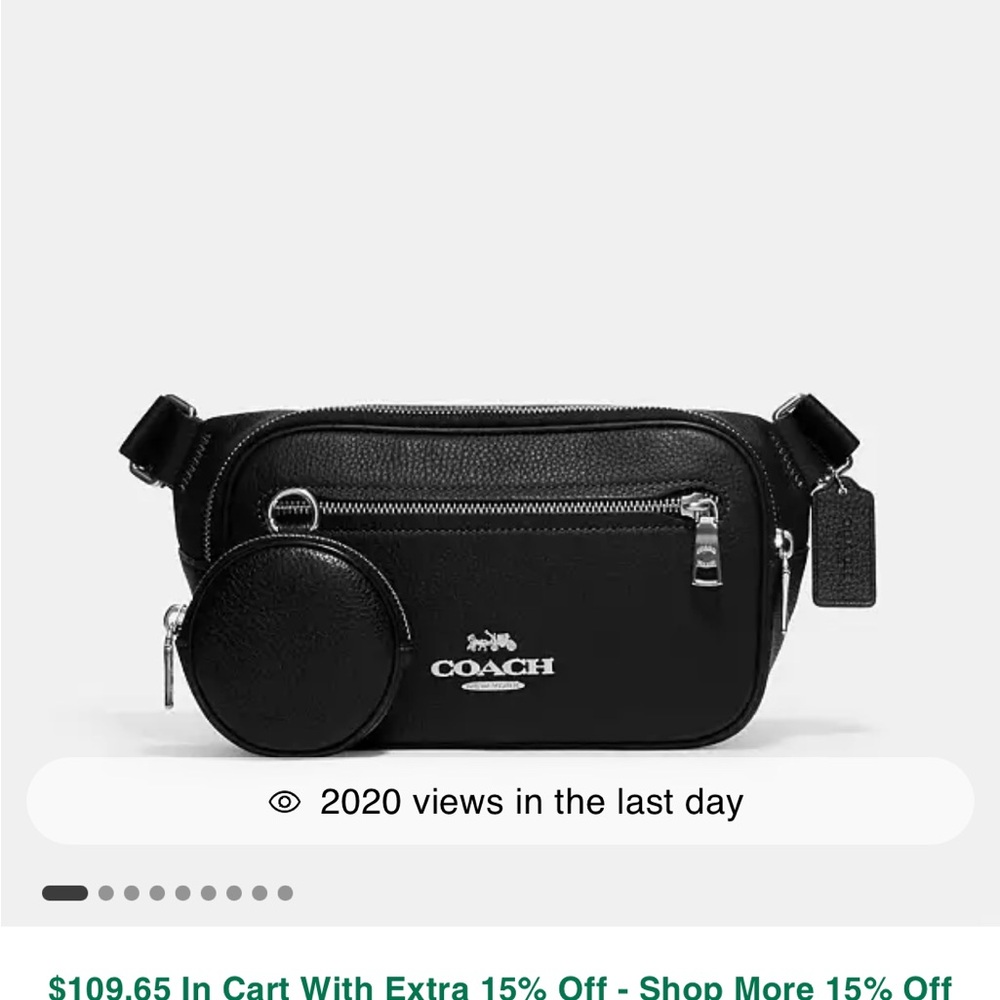 Coach belt bag.  In excellent condition!! Only used a few times.
